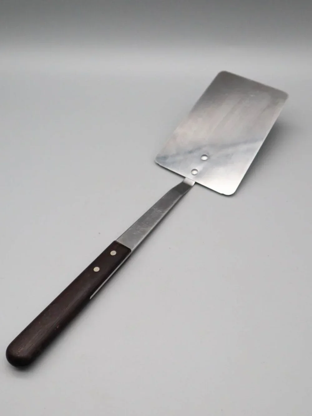 Vtg Imperial Ware Vanadium Stainless Steel & Wood Spatula Flipper Turner USA